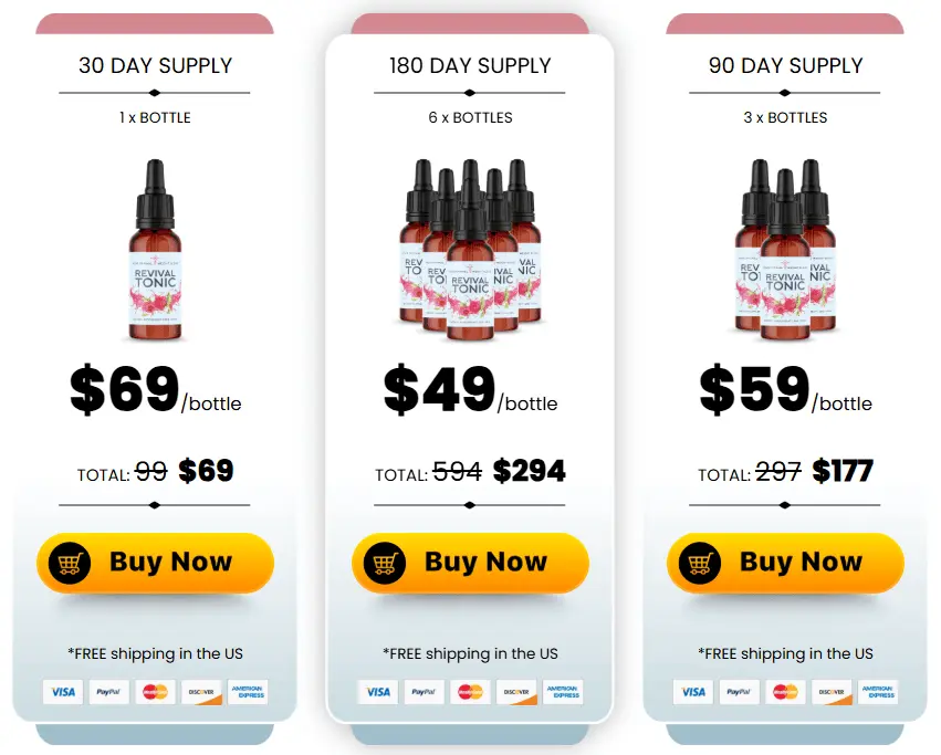 revival tonic price